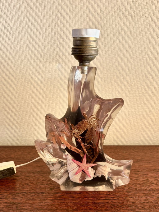 Vintage Raisin Sea life Table lamp,  a. 1970s