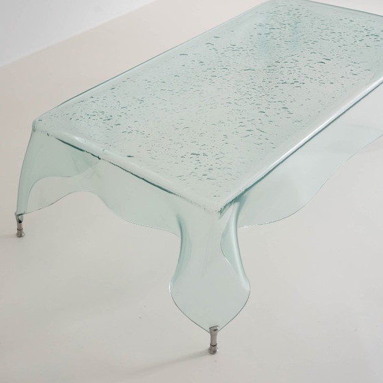 Image 1 of Table basse en cristal « Mouchoir »