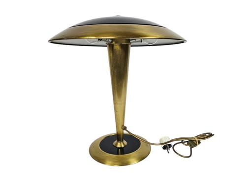 Egoluce - Oscar Torlasco - brass - table lamp - 1980s