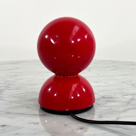 Image 1 of Lampade da tavolo Eclisse rosse di Vico Magistretti per Artemide, anni '60