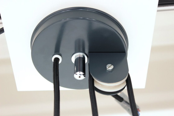 Image 1 of wie neu! Goffredo Reggiani Mid Century Designer Pendelleuchte, Vintage Deckenlampe höhenverstellbar, Italien 60s / 70s