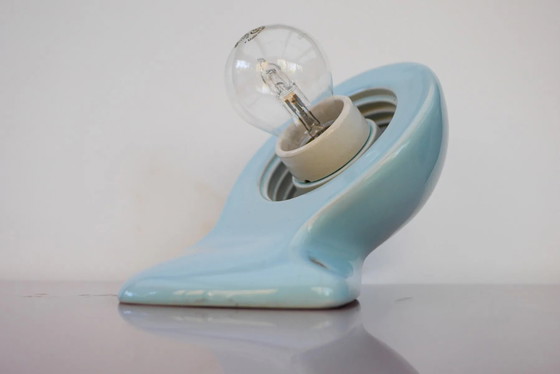 Grote mid-century moderne lichtblauwe badkamer wandlamp van Ifö – Jakobsson, Wandlampen, Porcelain (photo 6 of 15)