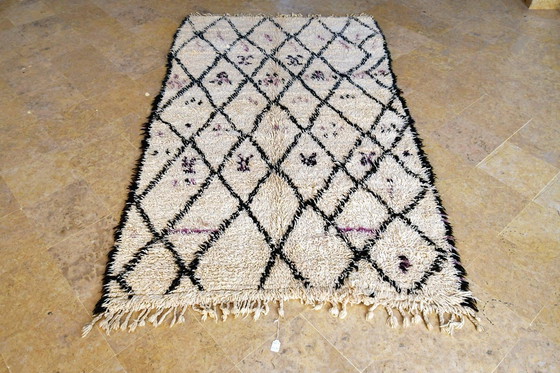 Image 1 of  Tapis marocain vintage Beni Ourain - 235 x 143 cm