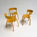 Set of 3 Thonet 404 F design chairs by Stefan Diez, 2017