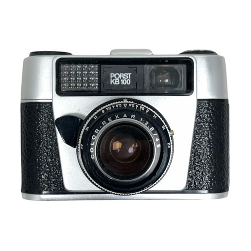 Iconic vintage camera Porst KB 100 + case | West Germany retro design