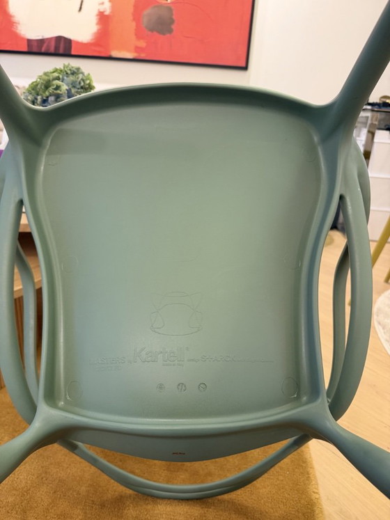 4 x Sedie Kartell Masters (2 x Salvia, 2 x Senape) – Sedie da pranzo, Plastica (photo 3 of 9)