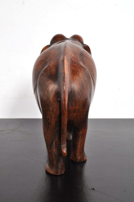 Image 1 of Elefante di legno d'epoca, anni '50