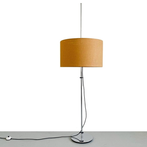 Vintage design verchroomde vloerlamp Staff Leuchten 1970's