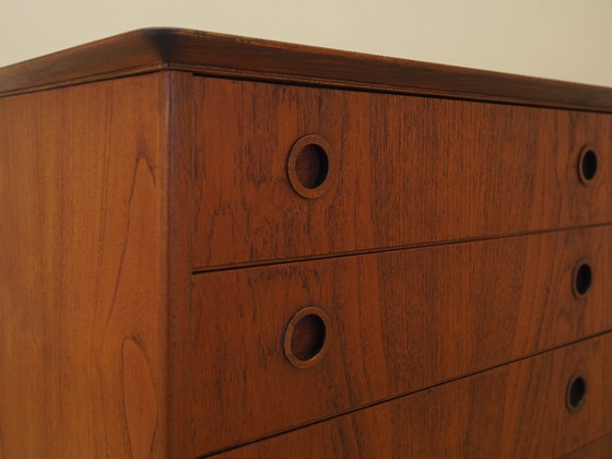 Image 1 of Teak chest of drawers, Danish design, 1970s, made in Denmark