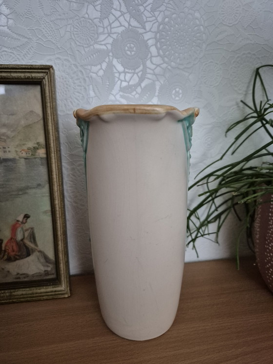 Image 1 of Art Nouveau Jugendstil Gouda Holland earthenware vase
