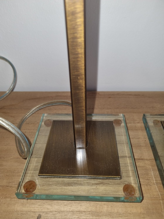 Sideboard lamp – Table lamps, Glass, Brass (photo 3 of 8)