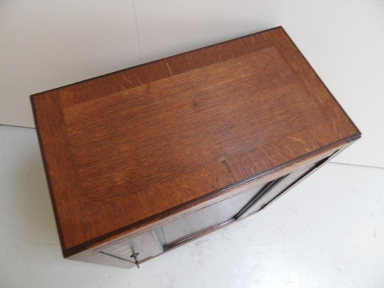 Image 1 of Art Deco one-door cabinet Amsterdam School