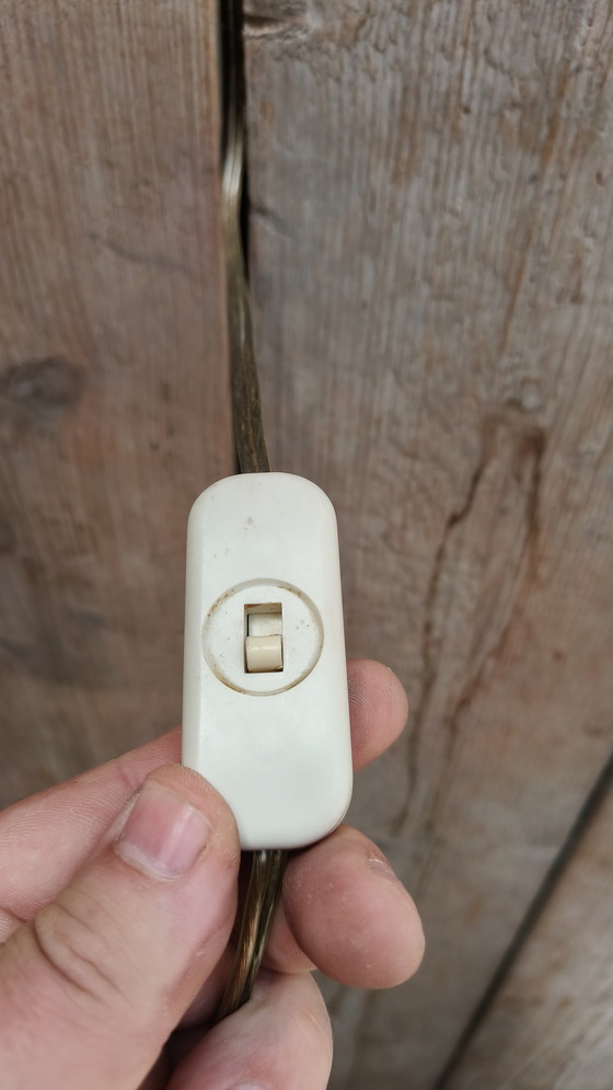 Image 1 of Vintage design Scandinavische teak jaren 50 schaarlamp