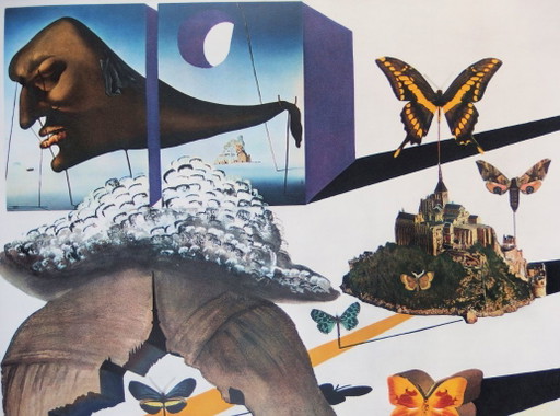 Salvador DALI : Normandie, SNCF (Suite Papillon), Lithographie Originale Signée – lithos zeefdrukken, Paper (photo 2 of 5)