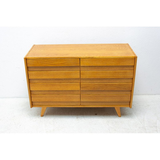 Image 1 of Vintage U-453 chest of drawers in oak by Jiri Jiroutek for Interiér Praha, Czechoslovakia 1960s