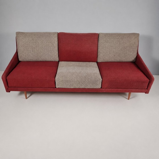 Vintage Fabric Sofa, 1970s – 3-5 seaters, Textile, Wood (photo 8 of 8)