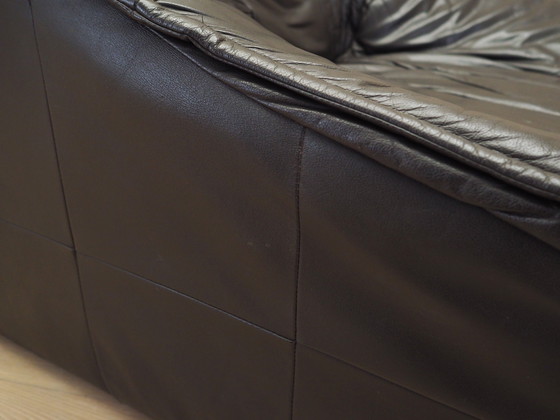 Image 1 of Leren fauteuil, Italiaans ontwerp, jaren 1960, Productie: Italië