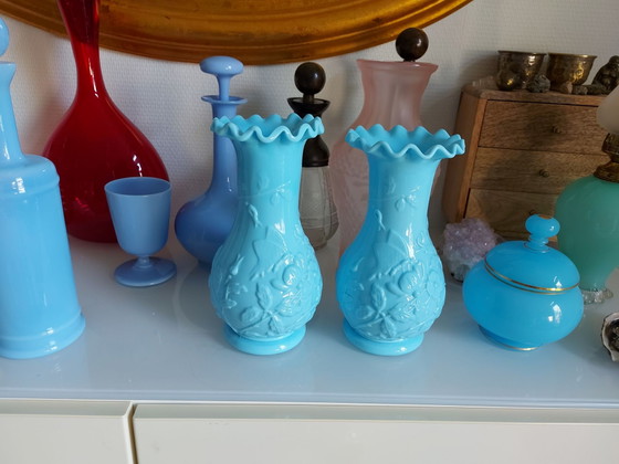 Opaline glazen vazen (photo 2 of 6)