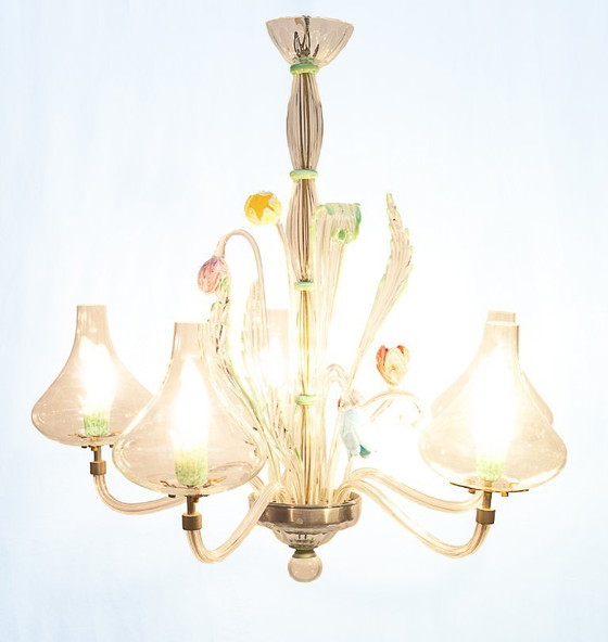 Image 1 of Lustre Murano 5 feux