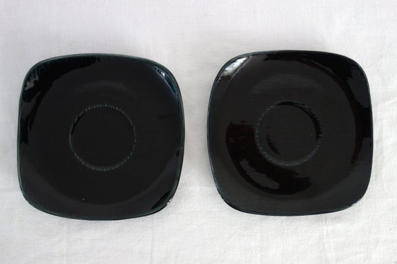 Image 1 of 2 Tassen mit Untertassen New Time Boch Frères 1955