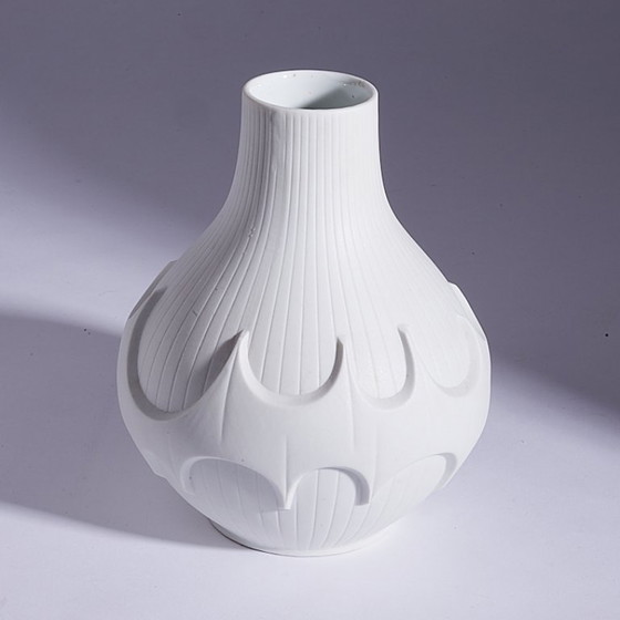 Image 1 of Vintage OP ART Vase - Scherzer Bavaria Midcentury