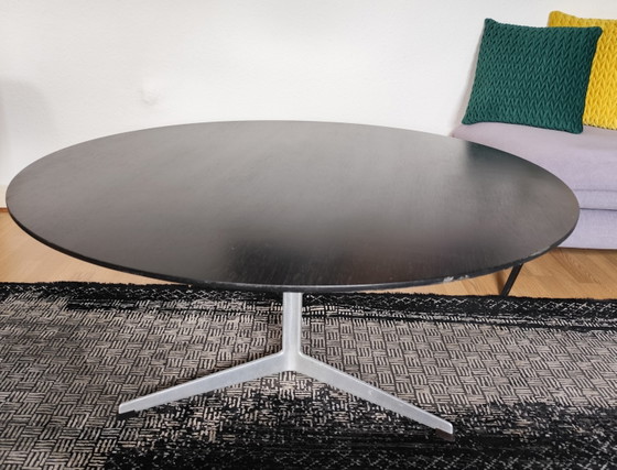 Image 1 of Arne Jacobsen for Fritz Hansen RARE 3-Arm Black - Model 3513 / coffee table (1958/60) Ø 110 cm
