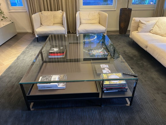 Maxalto Lithos Couchtisch – Couchtische, Glas, Holz (photo 4 of 5)