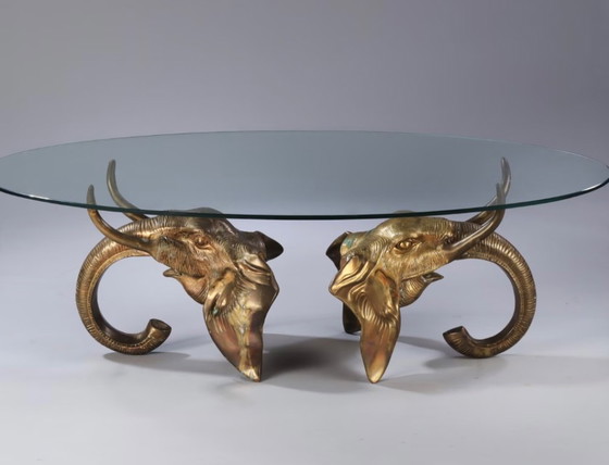 Image 1 of Olifant salontafel 1970's