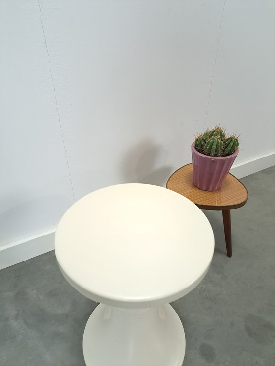 Image 1 of Plastic VEB Stool White No. 6