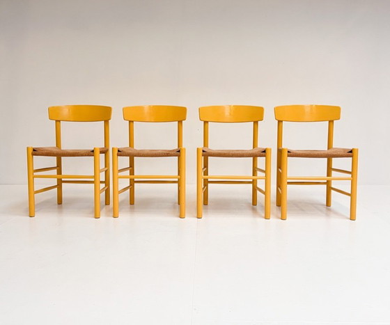 Image 1 of Set aus 4 Stühlen Modell J39 von Borge Mogensen für FDB Mobler, 1970er Jahre