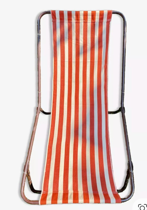 Image 1 of Vintage draagbare ligstoel