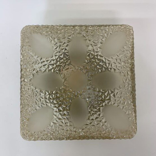 Decken-/Wandleuchte aus Glas, Mid-Century Design, 1970er Jahre