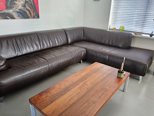 Leolux corner sofa leather. Model Oscar