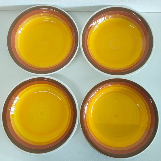 Image 1 of Set of 6 Vintage plates by Giovanni Valdarno for Ironstone