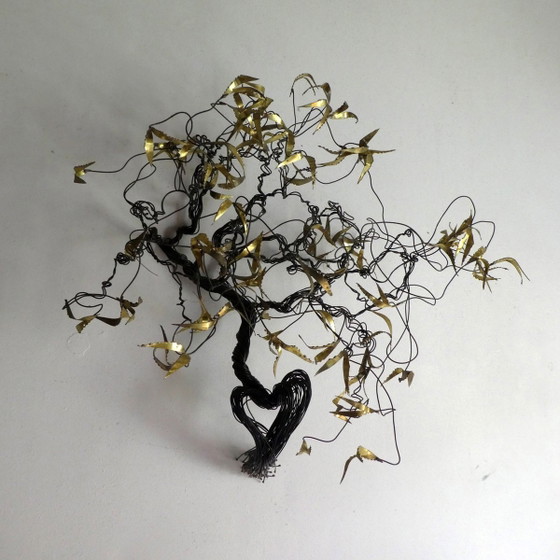 Brass Wall Sculpture by Daniel D'Haeseleer, 1970s (photo 8 of 11)