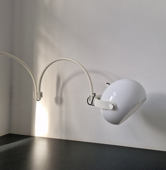 Image 1 of Vintage mushroom dubbele boog wandlamp Dijkstra design