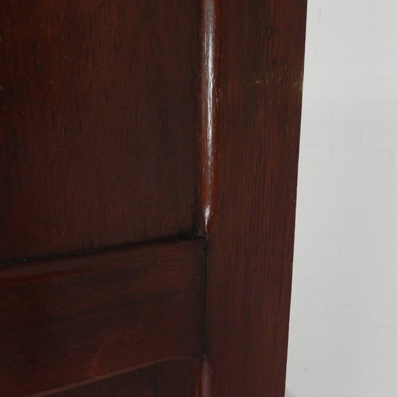 Image 1 of Eiken rolluikkast met 2 luiken, 148 cm hoog, jaren 20