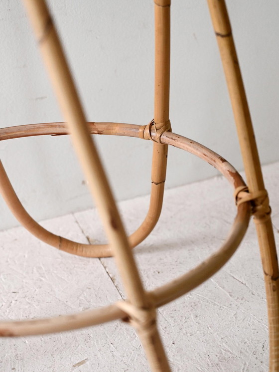 Image 1 of Vintage Bamboe Voetstuk