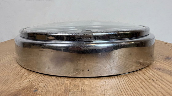 Image 1 of Vintage German Electric Wall Clock from Palmtag, 1960s