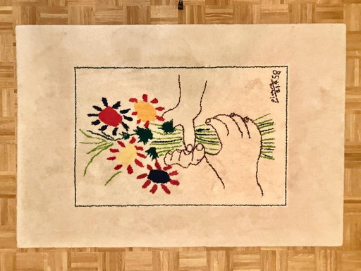 Bellissimo tappeto Desso vintage Pablo Picasso