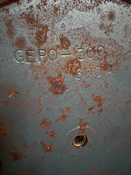 Vintage GEPO 300A Floor light - brown / Chrome (photo 8 of 9)