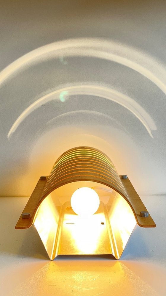 Image 1 of Vintage Ikea Bent Wood Wall Sconce