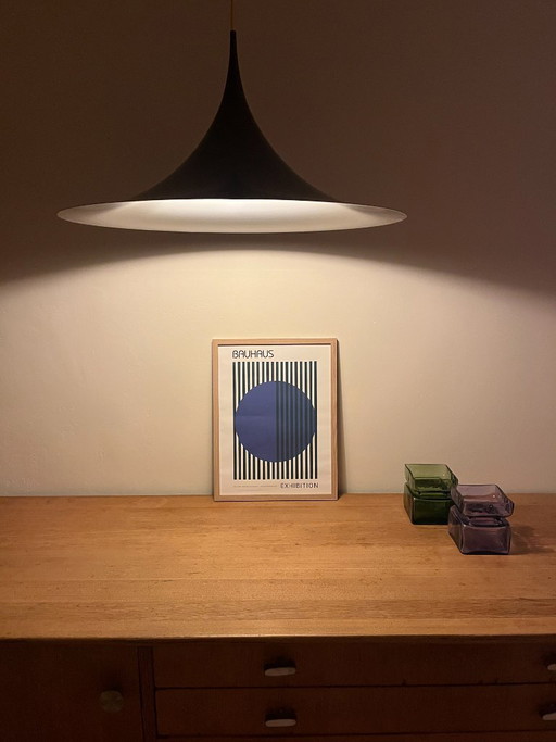 Vintage Semi Pendel (60cm) - Fog & Mørup - Lampe Chapeau de Sorcière - Lampe design danoise