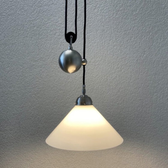 Image 1 of Prachtige, klassieke hanglamp van Berlin messing lampen