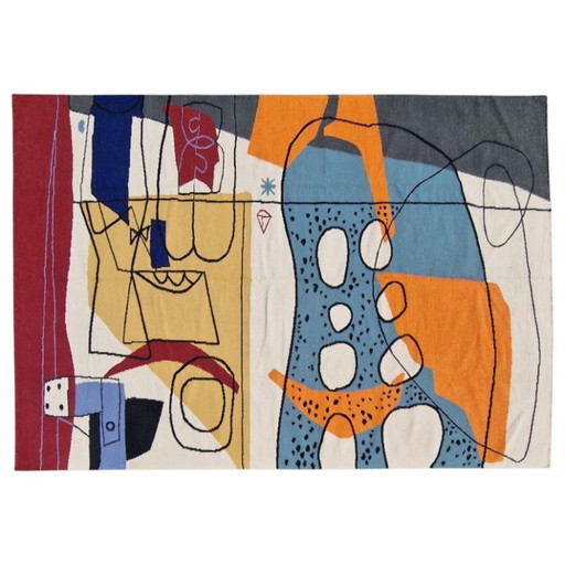 Le Corbusier UNESCO 1962 Handgewebter Wandteppich | Textilkunst | 200 × 300 cm (79 × 118 Zoll) – vloerkleden en tapijten