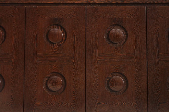 Vintage Brutalist Sideboard 1970s – Wood (photo 9 of 13)