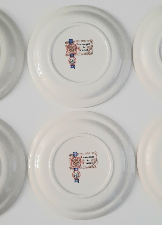 Image 1 of Fromages de France, Fayence de St. Amand Käseteller 6