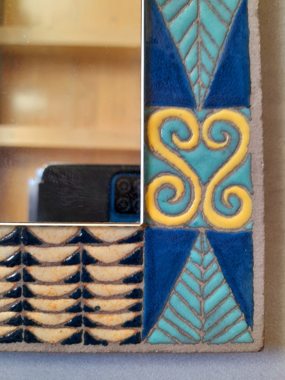 Image 1 of Espejo de lava esmaltada