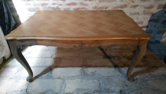 Tavolo stile Luigi XV in rovere e ciliegio. – Tavoli da pranzo, Vintage (photo 2 of 19)