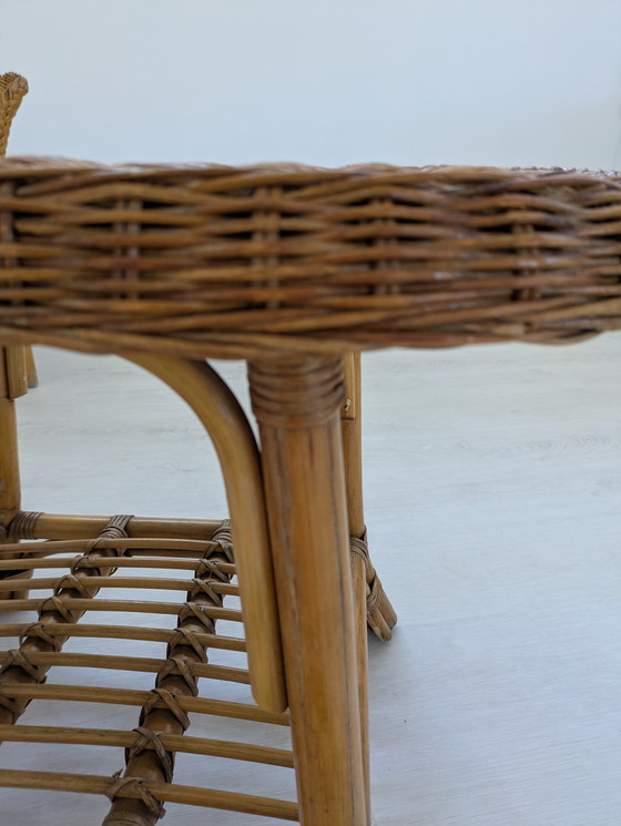 Image 1 of Outdoor Wicker Lounge - Vintage